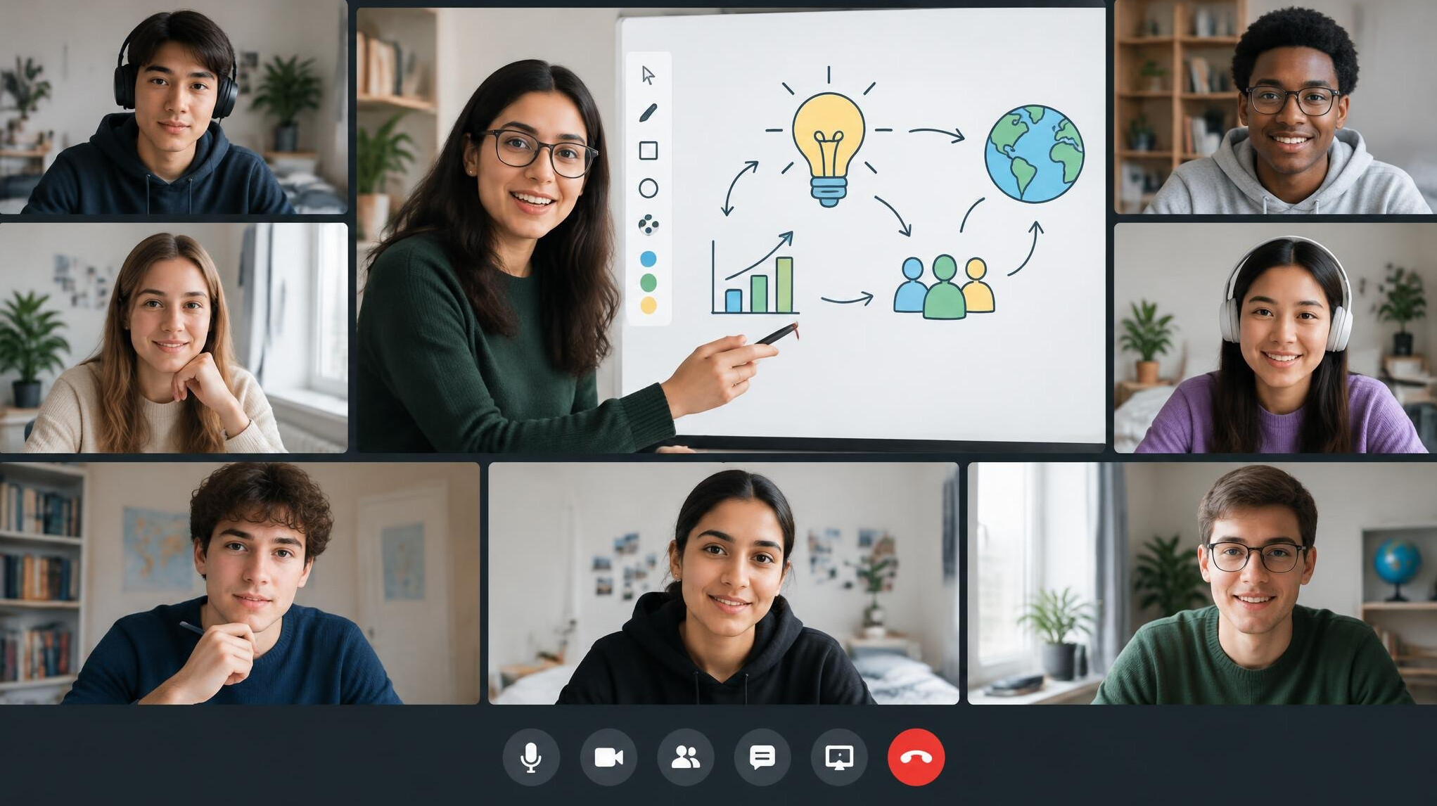 virtual classroom session