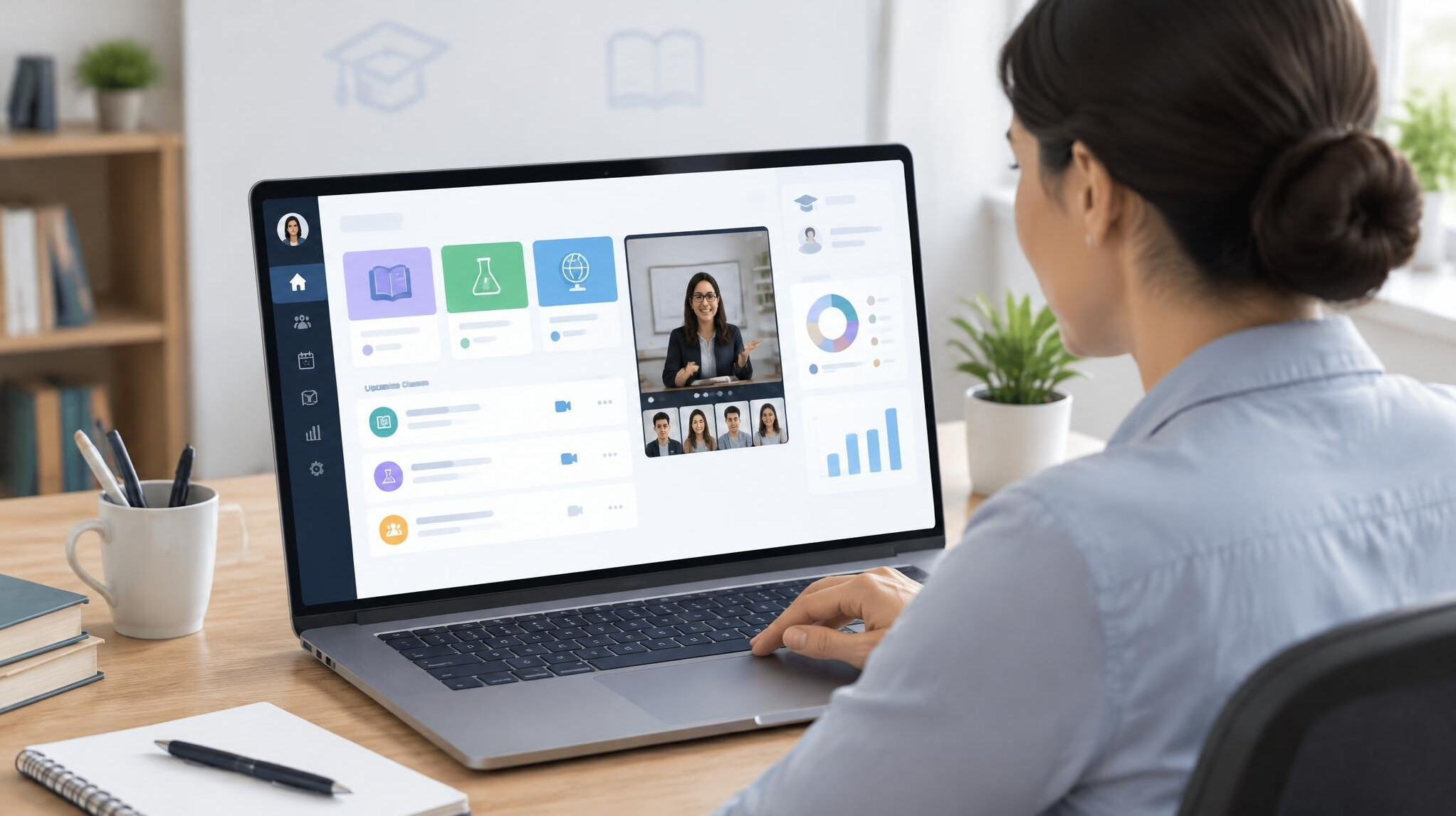 online course management dashboard